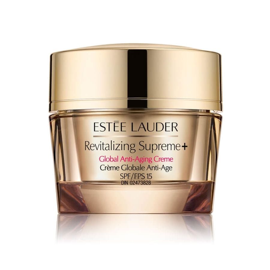 Estee Lauder Revitalizing Supreme+ Global Anti-Aging Creme in gold jar SPF 15 50ml on Tampa Home & Garden Store