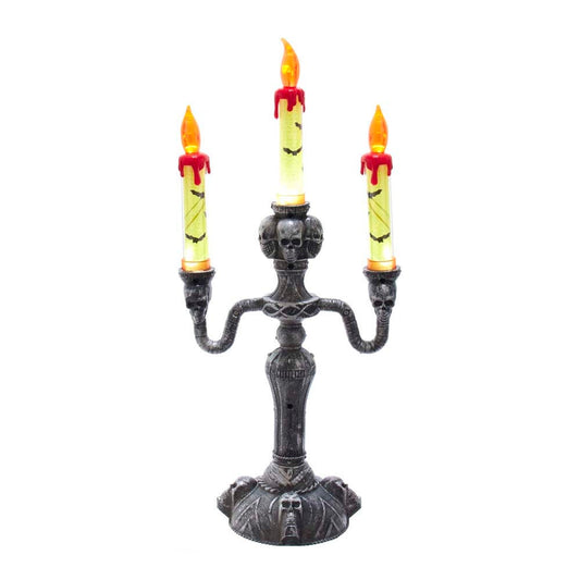 Battery-Operated Halloween LED Candelabra - 15 Inch