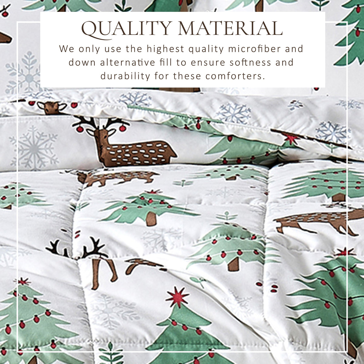 Reversible Christmas Comforter and Sham Set by Great Bay Home Odette Collection Lodge on Tampa Home & Garden Store