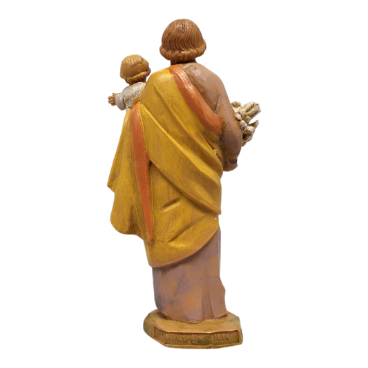 St Joseph with Child Nativity Figurine - 5 Inch Scale - Tampa Home & Garden Store