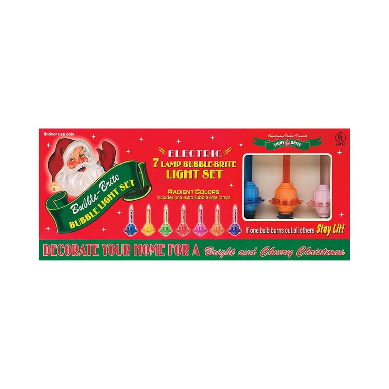 Luces de burbujas Holiday Splendor de 7 unidades