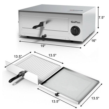 Bandeja de acero inoxidable para horno de pizza comercial