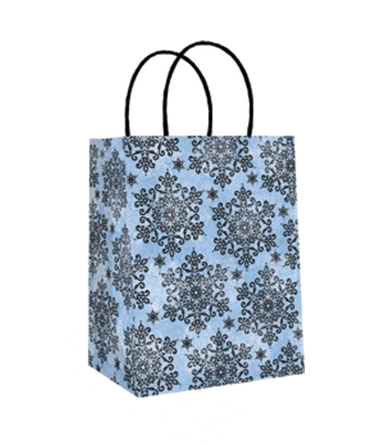 Sacs cadeaux kraft moyens pour les fêtes -