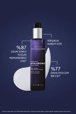 Esthederm Intensive Hyaluronic Serum face serum in dark blue bottle with silver pump 30ml on Tampa Home & Garden Store