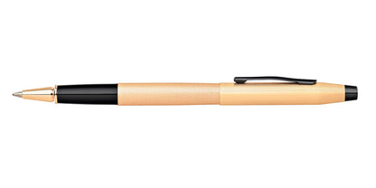 A.T. Cross Classic Century brushed rose-gold PVD rollerball pen with textured barrel and black clip on Tampa Home & Garden Store