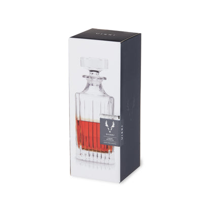 Viski Milo and Classic Crystal Liquor Decanter