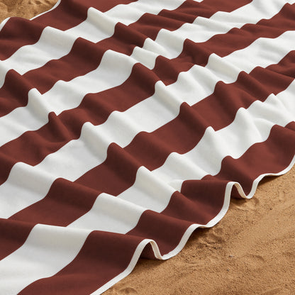 Striped Cabana Beach Towel and Soft Pastel Colors