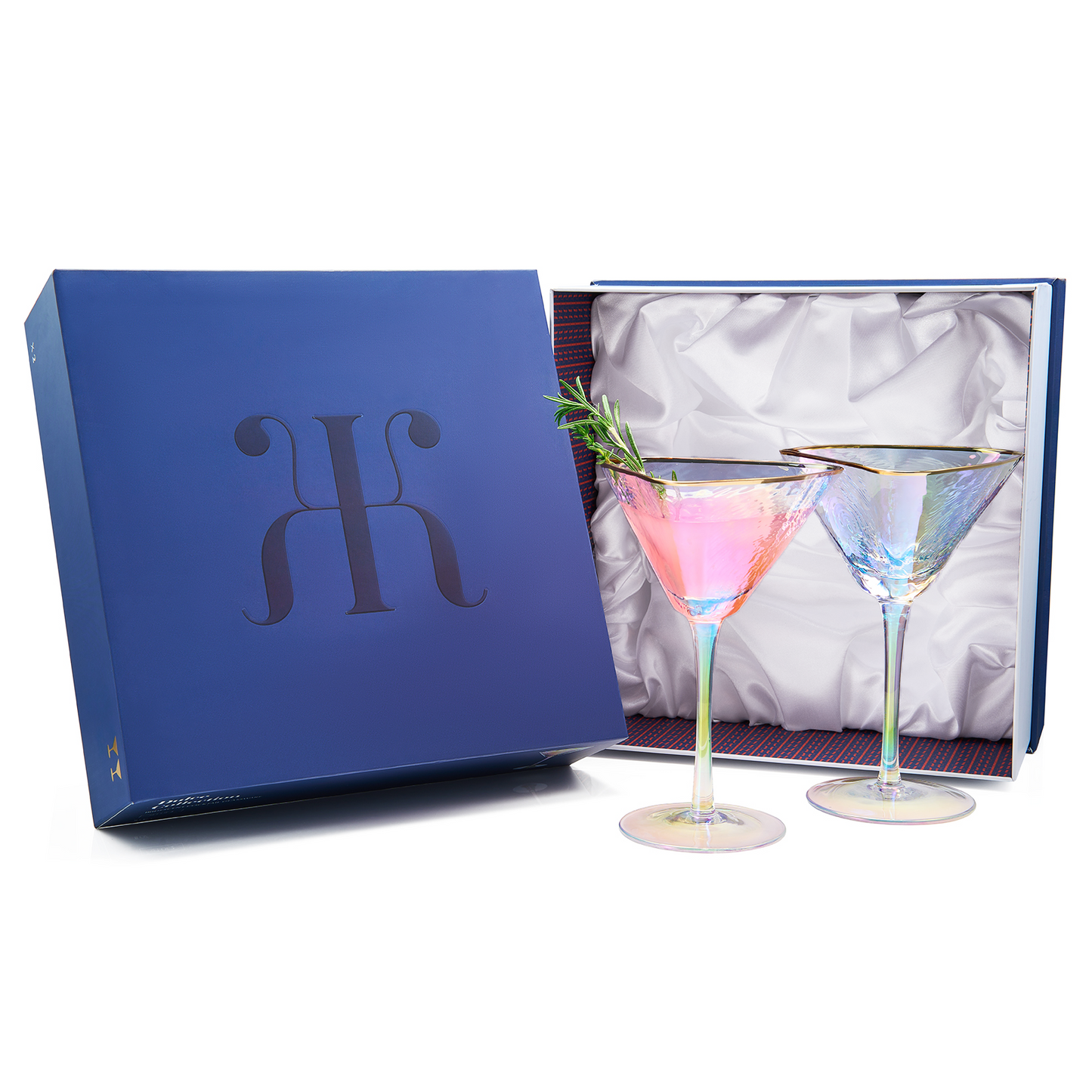Dulce Martini Cocktail Glassware Set of 2