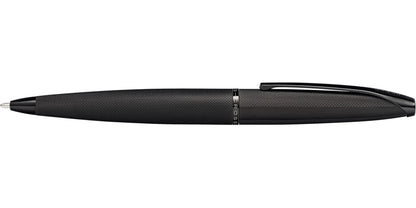 ATX brushed black ballpoint pen by A.T. Cross with knurled grip and metal clip on Tampa Home & Garden Store