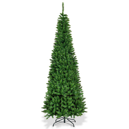 Artificial Kingswood Fir pencil Christmas tree in green with metal stand on Tampa Home & Garden Store