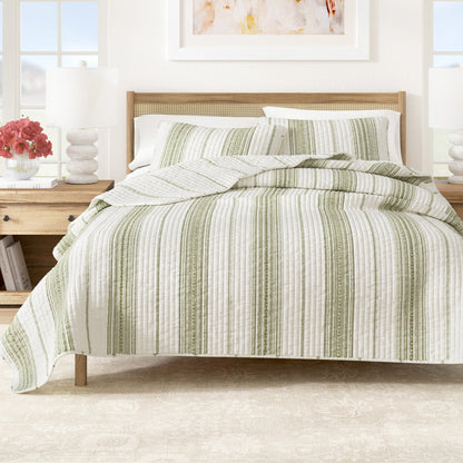 The Classic Reversible Stripe Farmhouse Quilt