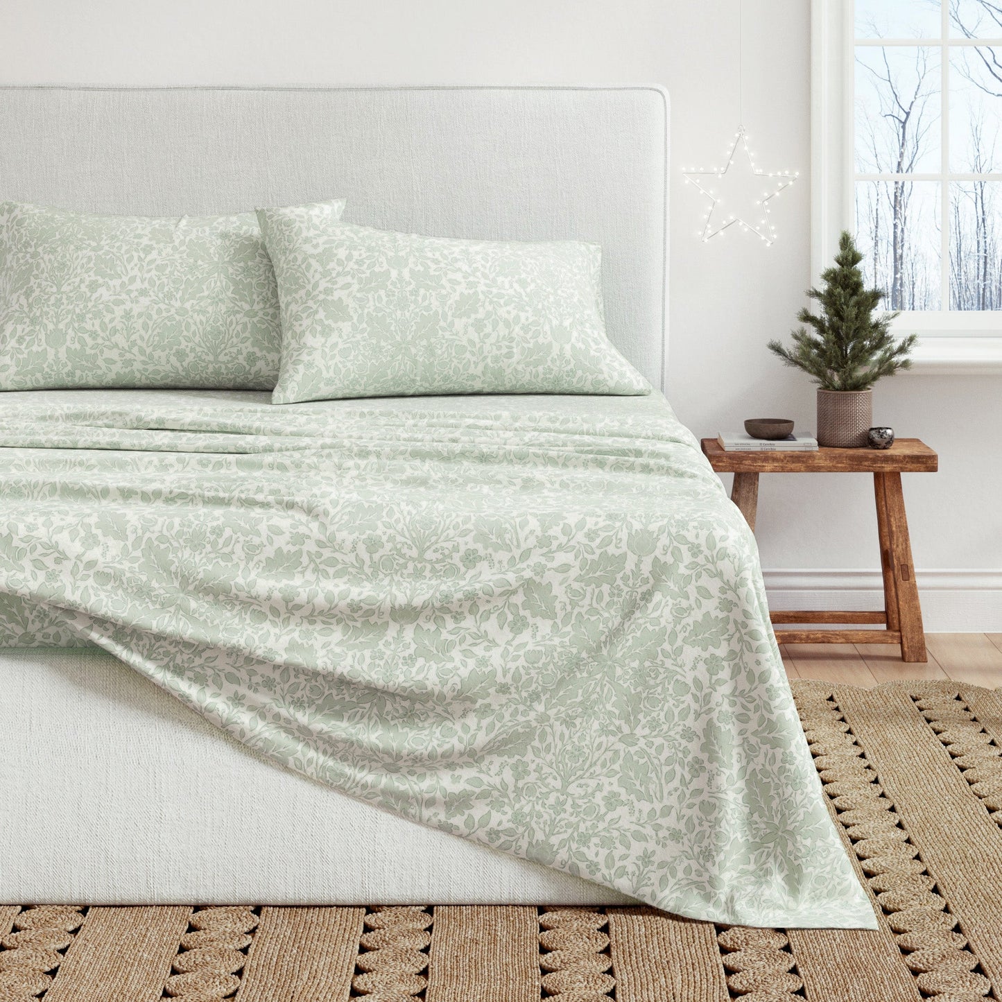 Turkish Cotton Flannel Sheet Set and Floral