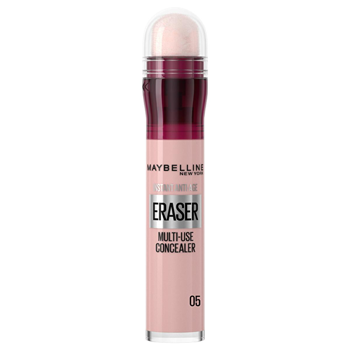 Concealer Maybelline New York Instant Anti Age Eraser, pink tube with silver label shade 05 on Tampa Home & Garden Store