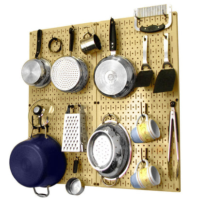 Kitchen Pegboard Storage Rack for Pots and Pans