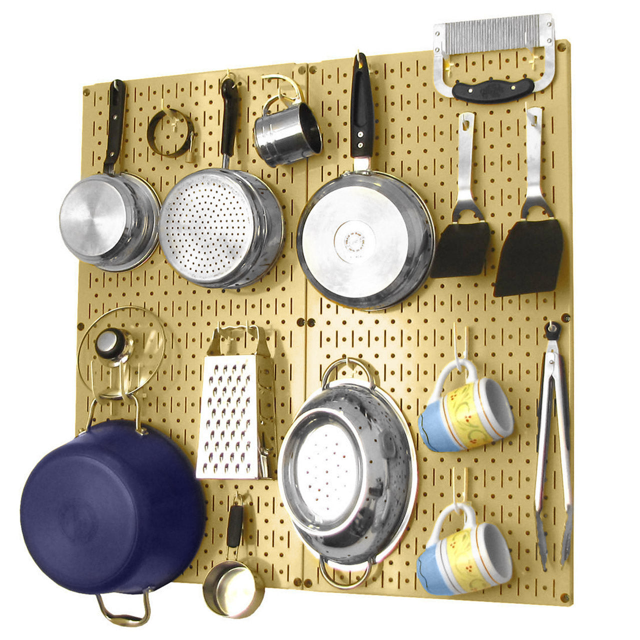 Kitchen Pegboard Storage Rack for Pots and Pans