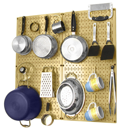 Kitchen Pegboard Storage Rack for Pots and Pans