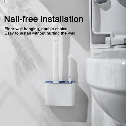 Wall Hanging Toilet Brush with Holder Set