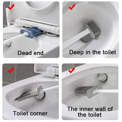 Wall Hanging Toilet Brush with Holder Set