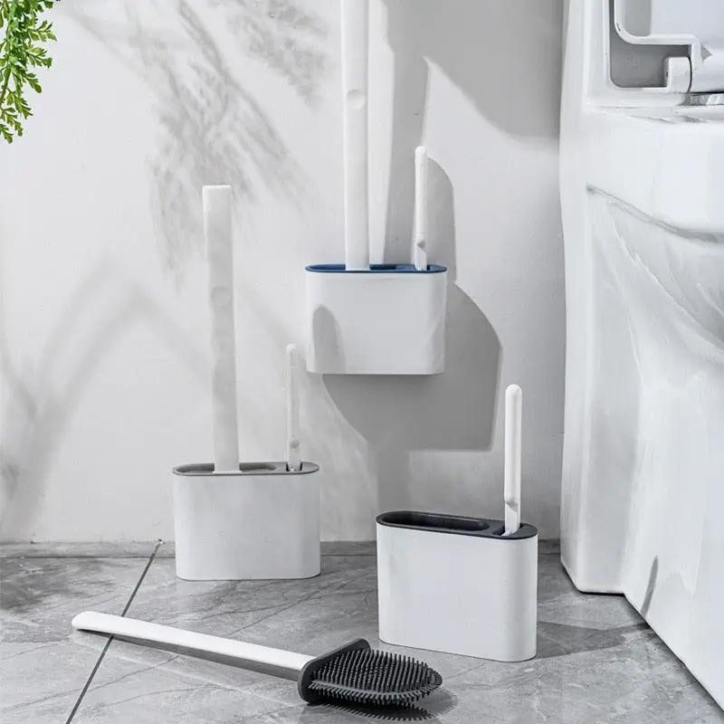 Wall Hanging Toilet Brush with Holder Set