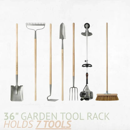 Estante para herramientas de garaje y patio, estante para herramientas de jardín