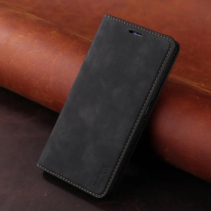 Leather Wallet Flip Case With Inbuilt Stand
