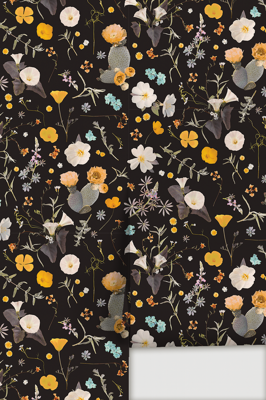 California Native Wallpaper, black & multicolor - Tampa Home & Garden Store