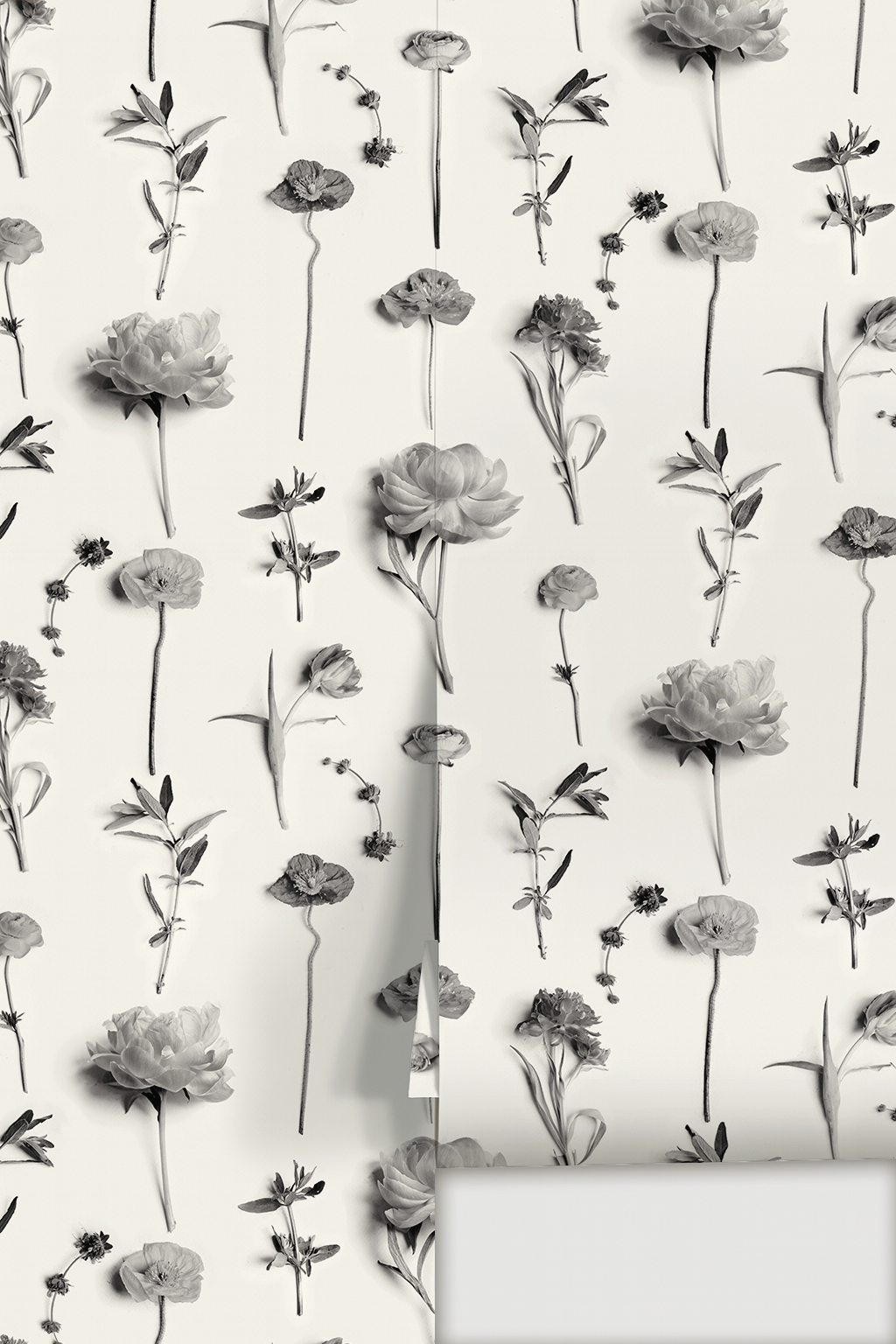 Fresh to Death Wallpaper, standard pattern, white and black