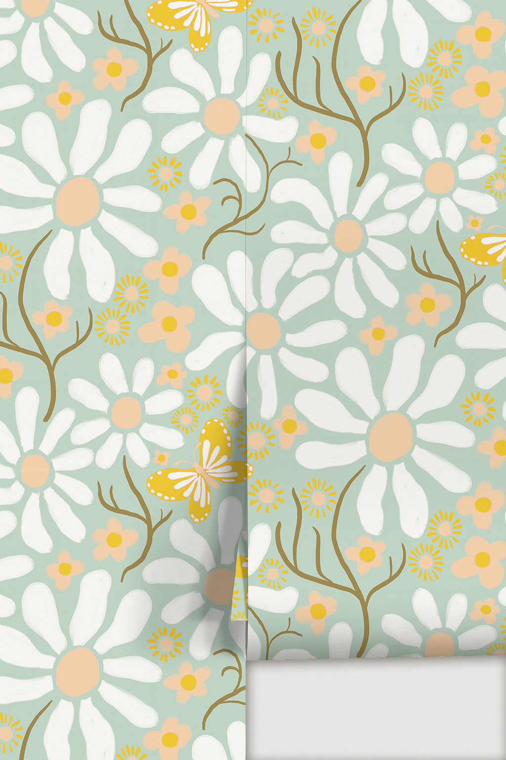 Papier peint Spring Daze, menthe