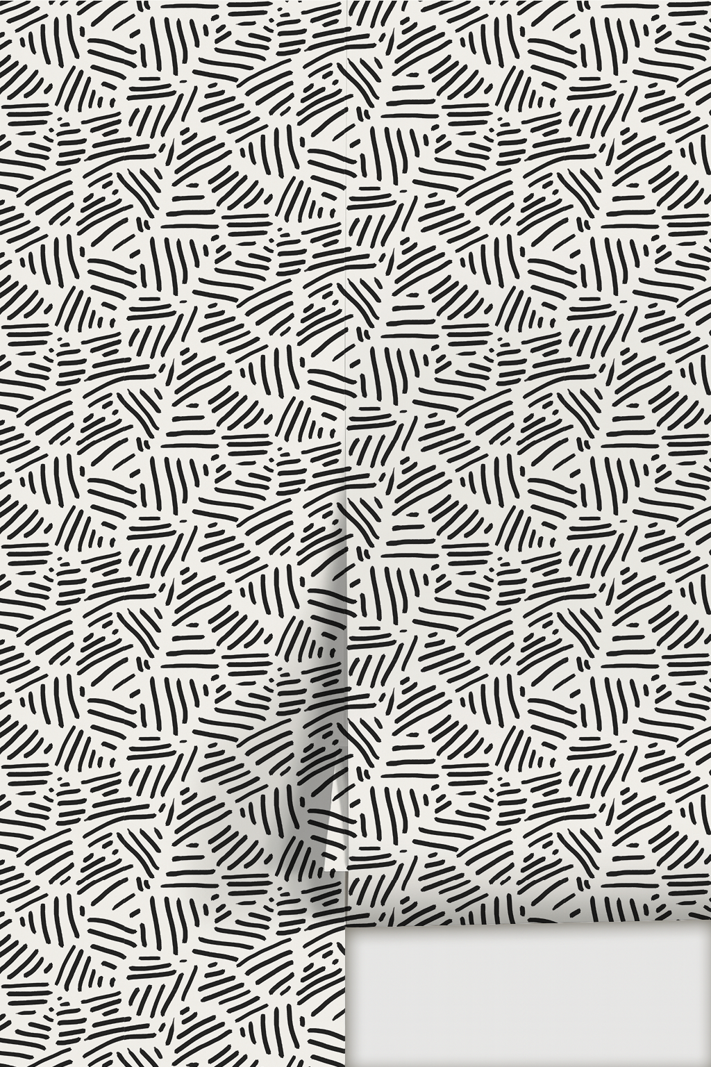 Papier peint à rayures simples, blanc et noir
