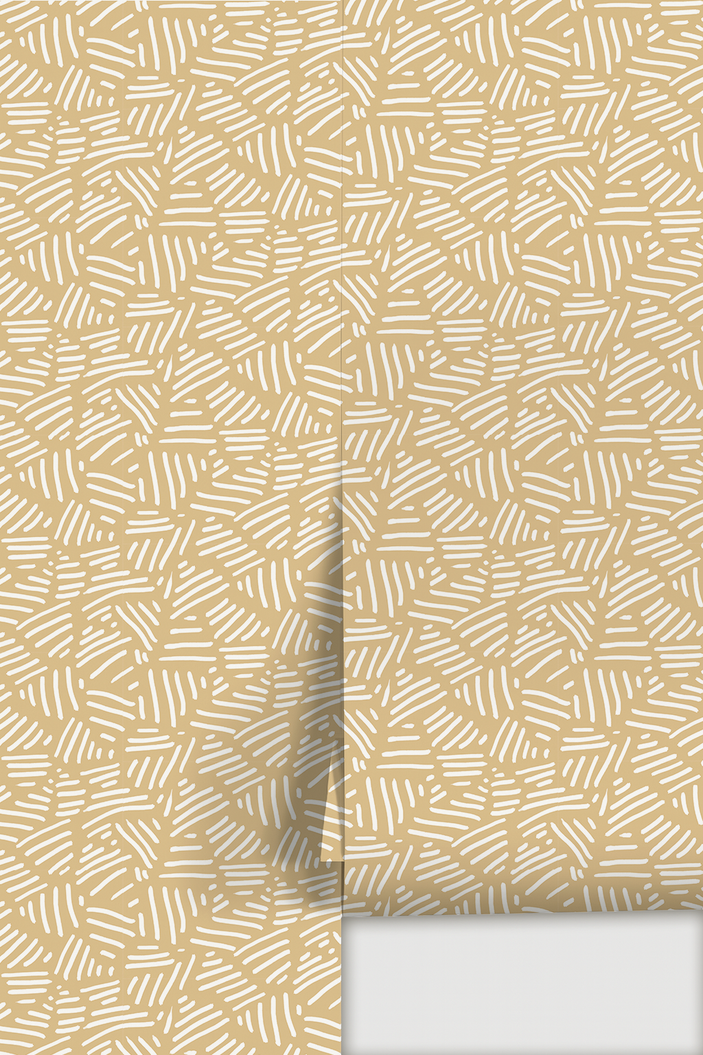Simple Stripes Wallpaper, yellow