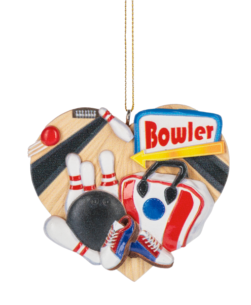 Ornement de bowling Love