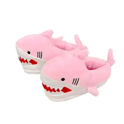 Warm Shark Womens Plush Slippers For Home Comfort