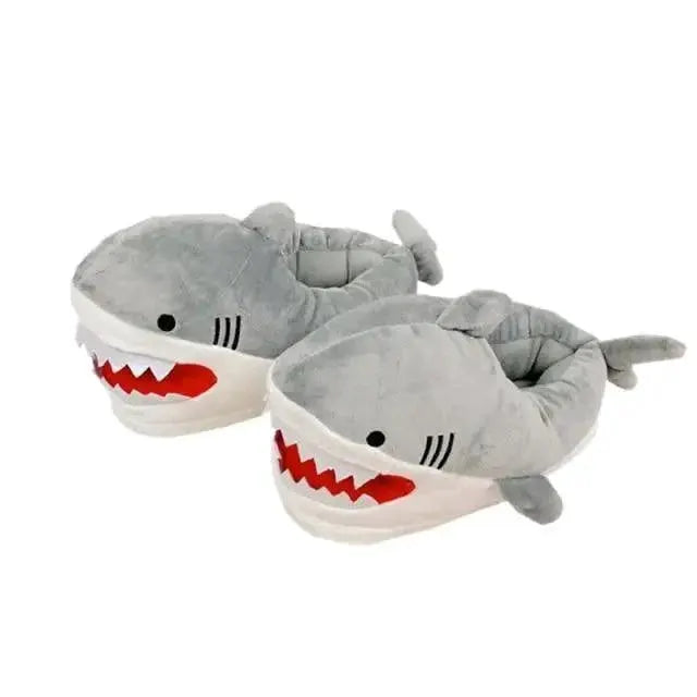 Warm Shark Womens Plush Slippers For Home Comfort