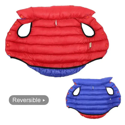 Warm Winter Reversible Dog Vest and Coat