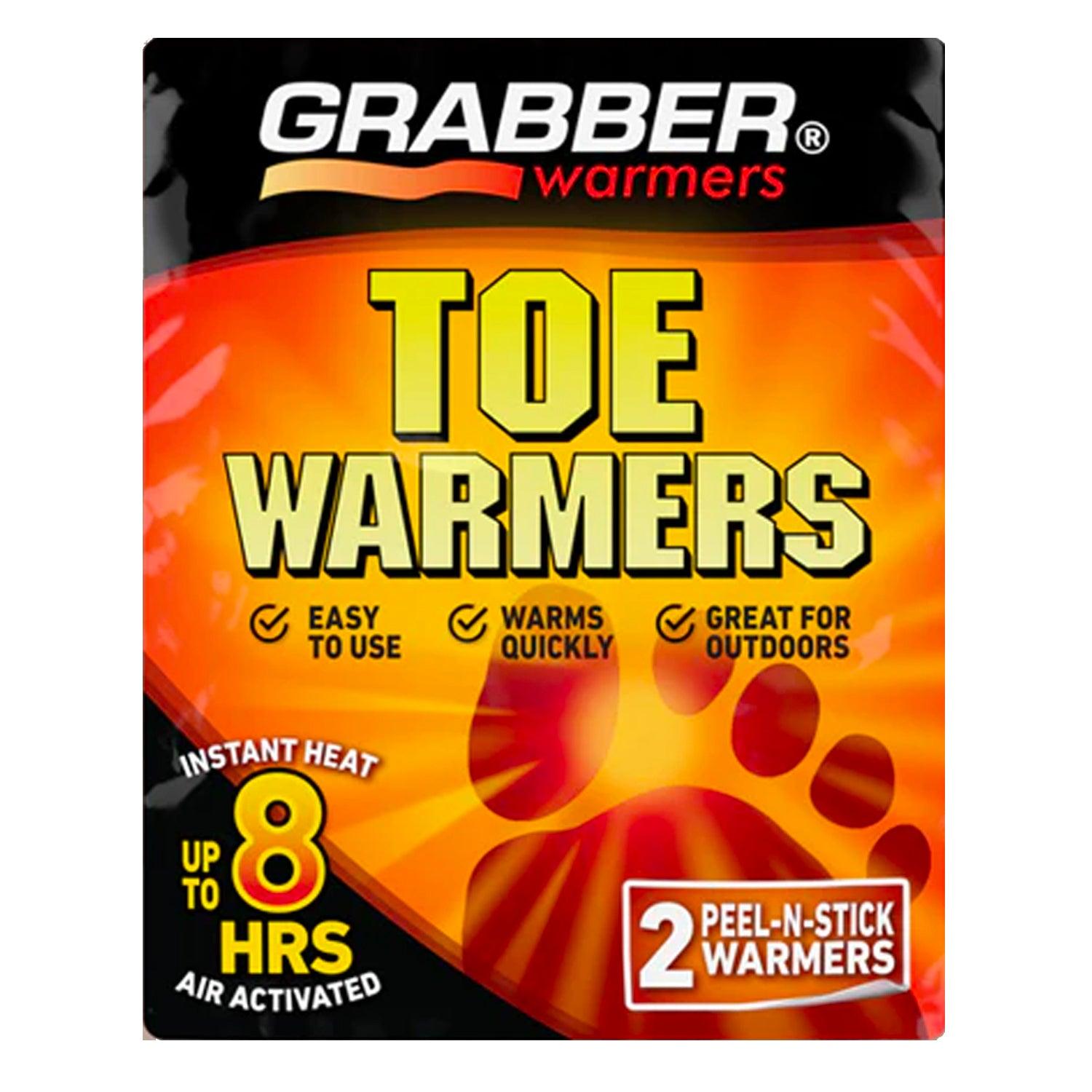 Grabber Toe Warmers - Long Lasting Safe Natural Odorless Air Activated Warmers - Up to 8 Hours of Heat - 40 Pair Box - Tampa soil911.com