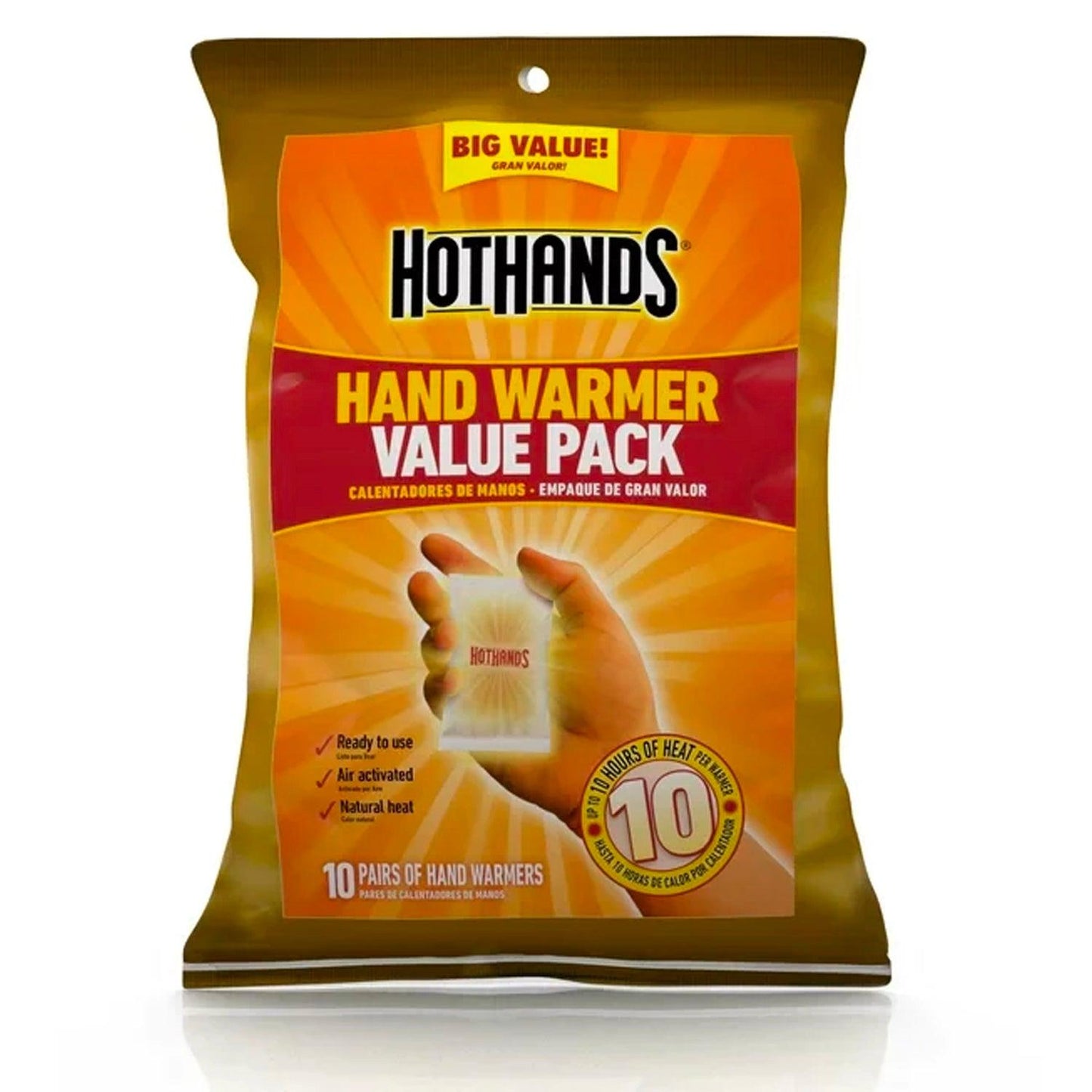 HotHands Hand Warmers - Long Lasting Safe Natural Odorless Air Activated Warmers - Up to 10 Hours of Heat - 10 Pair Pack - Tampa soil911.com