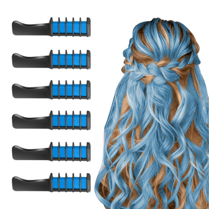 Washable Hair Chalk Comb for Kids Temporary Color Hair Dye Tool