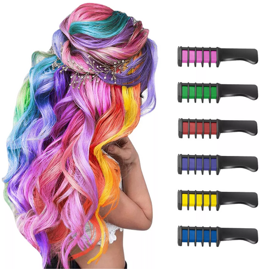 Washable Hair Chalk Comb for Kids Temporary Color Hair Dye Tool - Tampa Home & Garden Store