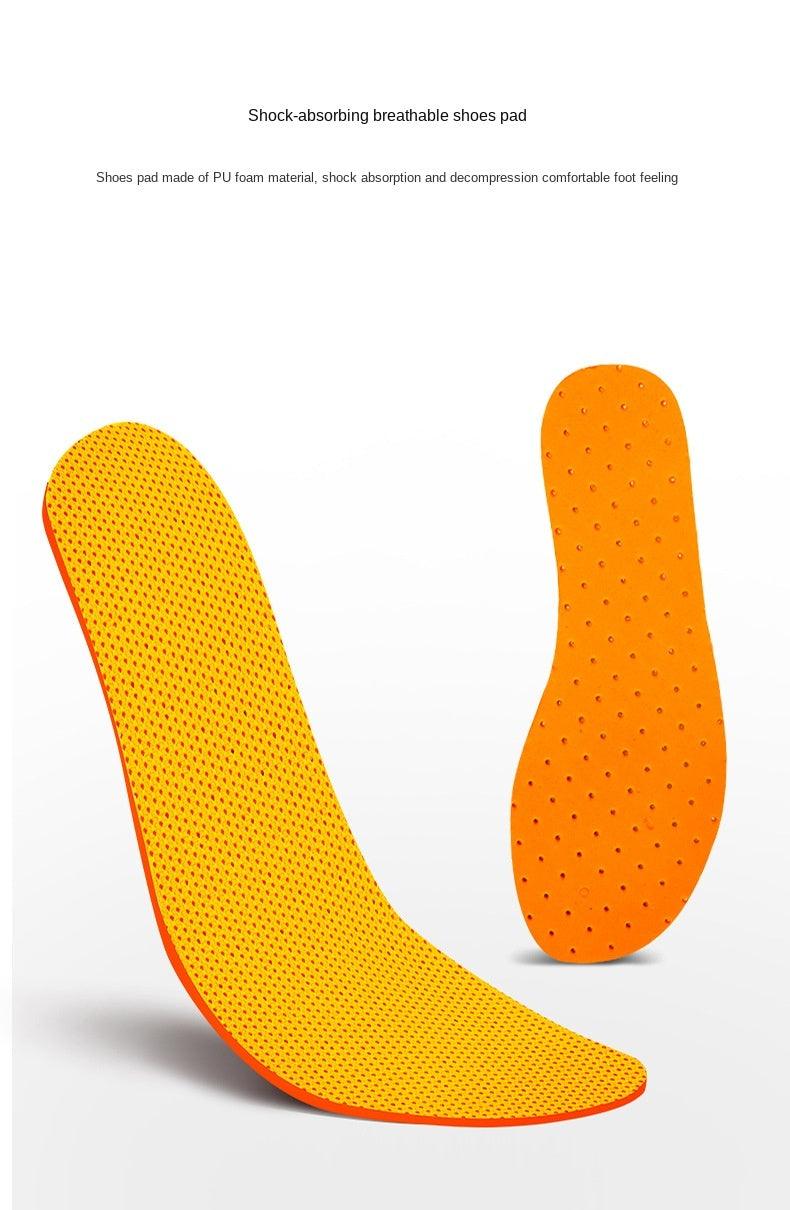 Water shoe pads two orange perforated sole inserts for Stevvex aqua footwear shock-absorbing on Tampa Home & Garden Store