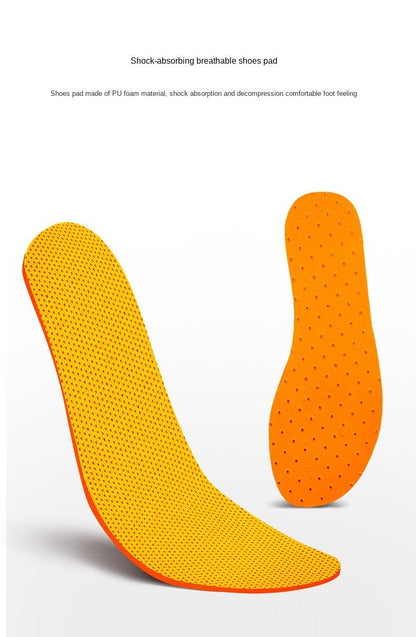 Water shoe pads two orange perforated sole inserts for Stevvex aqua footwear shock-absorbing on Tampa Home & Garden Store