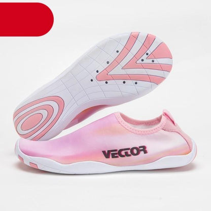 Water aqua shoes pink slip-on, quick-drying barefoot sneakers with VECTOR branding on Tampa Home & Garden Store