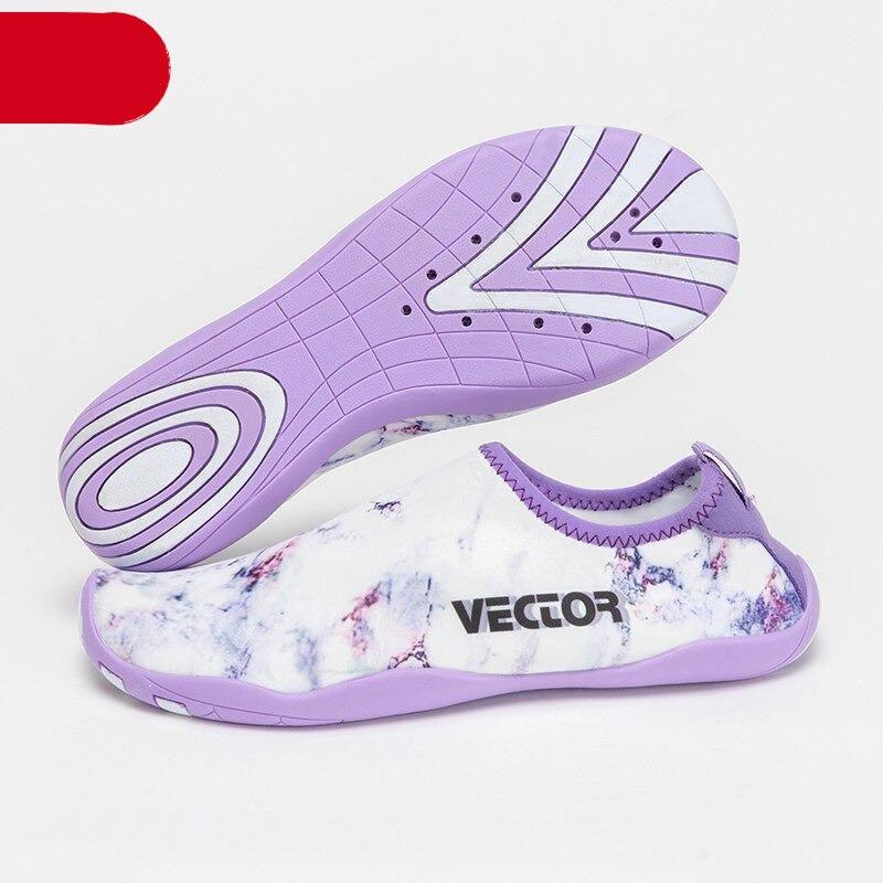 Water aqua shoes barefoot style lavender upper with Vector logo quick-dry swim sneakers on Tampa Home & Garden Store