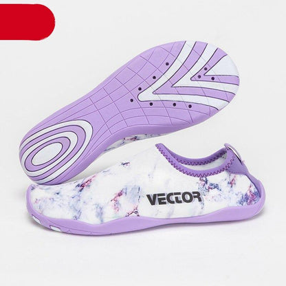 Water aqua shoes barefoot style lavender upper with Vector logo quick-dry swim sneakers on Tampa Home & Garden Store