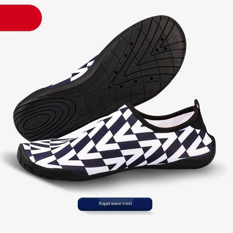 Water shoes aqua socks with pattern, quick-drying barefoot style for outdoor water fun on Tampa Home & Garden Store