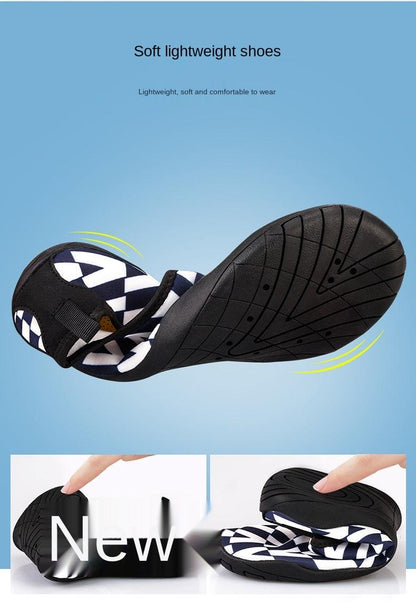 Water Shoes Stevvex barefoot aqua shoes, black with navy interior, quick-dry sole, unisex on Tampa Home & Garden Store