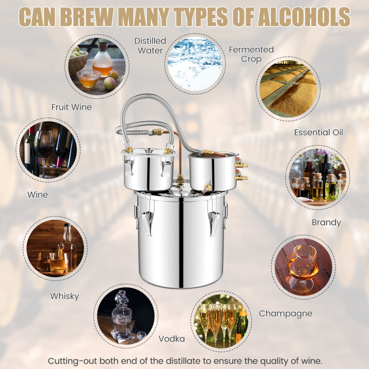 Destilador de agua de 5/10 galones para whisky casero