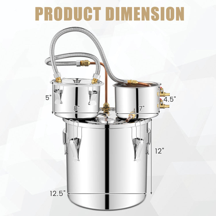 Destilador de agua de 5/10 galones para whisky casero