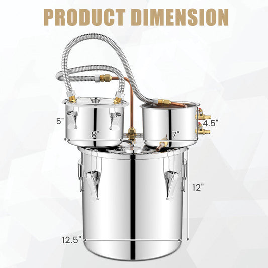 Destilador de agua de 5/10 galones para whisky casero