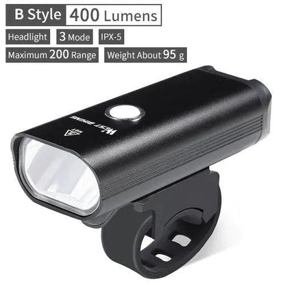 Waterproof Front Bike Light With Rechargeable Horn