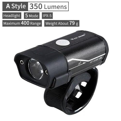 Waterproof Front Bike Light With Rechargeable Horn